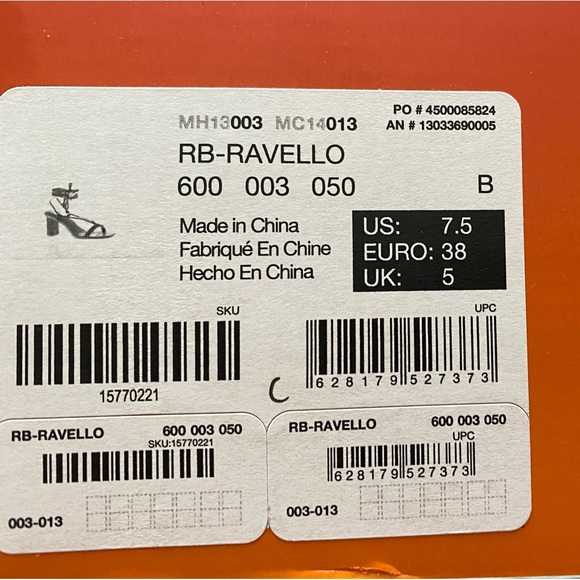 NEW Aldo Red Rb-Ravello Strap Up Block Heels - Picture 9 of 9